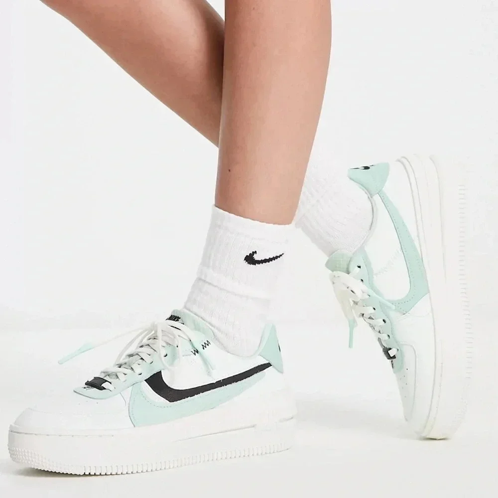 Nike Air Force 1 Low PLT.AF.ORM Sneakers Size 8 Barely Green Brown Mint Y2K